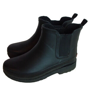 Chooka Ladies Waterproof‎ Faux Fur Lined Rubber Rain Boot Women's Size 7